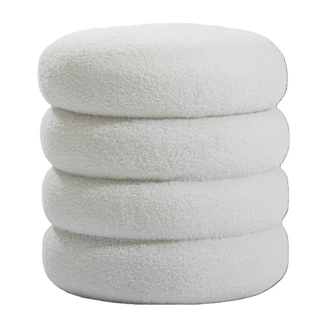 Bouclé-Hocker